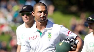 Alviro Petersen hit a century against New Zealand for South Africa.