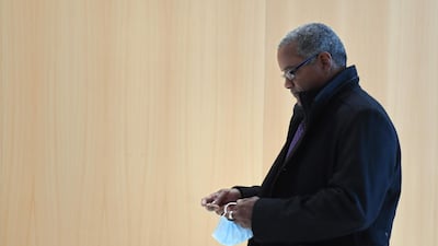 Plaintiffs' lawyer Charles Nicolas arrives at the Paris courthouse. AFP