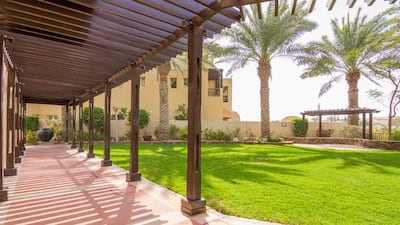 The Mahmoods’ home features extensive outdoor areas that were originally sand. Courtesy Luxhabitat