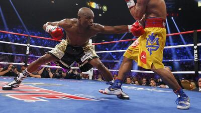 6. Mayweather vs Pacquiao fight. The UAE followed Floyd Mayweather Jr and Manny Pacquiao blow-for-blow in May. Steve Marcus / Reuters