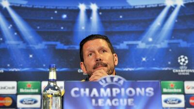 Diego Simeone's Atletico Madrid need to beat Chelsea to arrange an all-Madrid Champions League final. Glyn Kirk / AFP