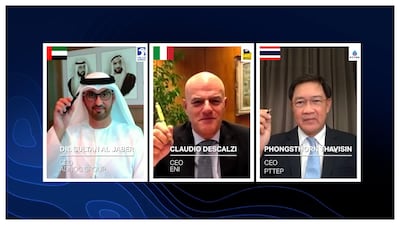 Adnoc Eni PTTEP CEOs