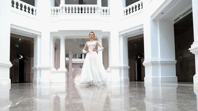 A look from the PJ+ autumn/winter 2020/21 collection. Photo by Lintao Zhang/Getty Images