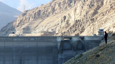 The Amir-Kabir dam is running at low capacity on the Karaj river in Alborz province, northern Iran. EPA