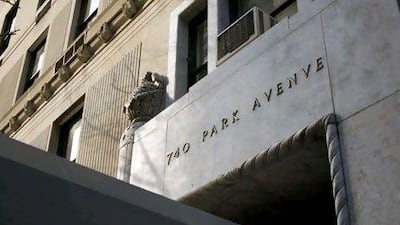 The five-storey mansion in New York City has been sold for US$48 million (Dh176.3m). Andrew Harrer / Bloomberg News