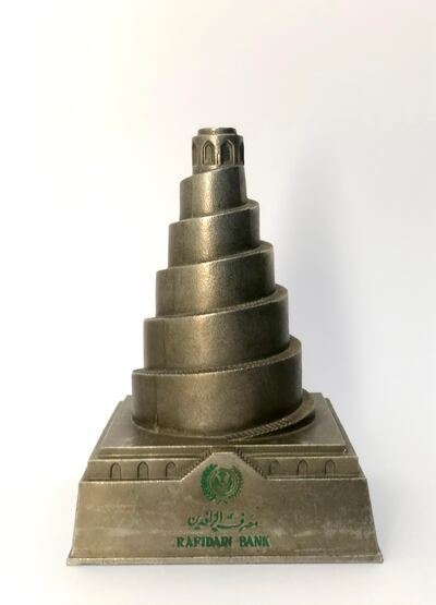 One Iraqi immigrant received this coin bank from her sister-in-law; talking through the workshops brought back happier memories of when she climbed the minaret with her family as a young girl. Courtesy Shubbak