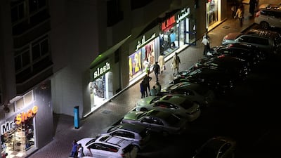 The area around the Hamdan Centre in Abu Dhabi takes on a darker aspect at night when street prostitutes gather. Ravindranath K / The National