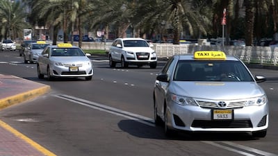 Fares for Abu Dhabi taxis have increased as of Thursday. Delores Johnson / The National