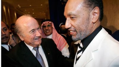 Sepp Blatter, left, and Mohamed bin Hammam in happier times.