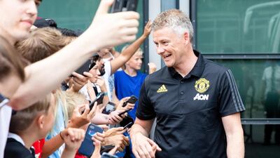 Solskjaer meets with Norwegian Manchester United fans. Reuters
