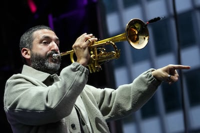French-Lebanese trumpeter and composer Ibrahim Maalouf is performing across the US during the World Cup. AFP