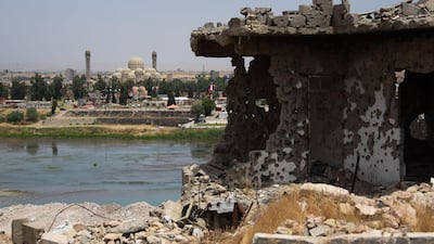 A building destroyed during the fighting in Mosul in 2017. AFP