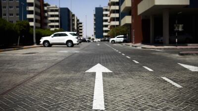 Al Reef Downtown apartments: Q3 no change. 1BR - Dh75-80,000. 2BR - Dh85-100,000. 3BR - Dh115-130,000. Q3 2013-Q3 2014 up 26%. Lee Hoagland / The National