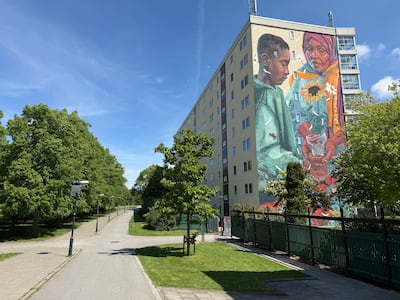 A housing development in the Rosengard area of Malmo, Sweden on May 23. Thomas Watkins / The National