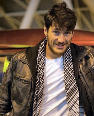 A picture shows freelance photographer Austin Tice in Cairo in March 2012. AFP