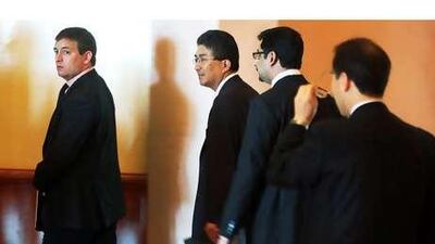 Bankers, analysts and others in the financial industry gathered at the Hotel Atlantis for the meeting.