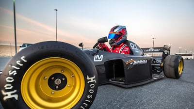The kart will be on display at the Yas Hotel in Abu Dhabi during F1 weekend. Leslie Pableo for The National