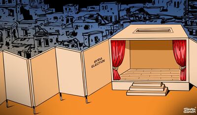 Our cartoonist's take on presidential elections in Syria
