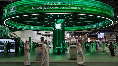 Saudi Arabia aims to attract foreign and local investment worth over 75 billion riyals in the fields of data and artificial intelligence by 2030. Pawan Singh / The National
