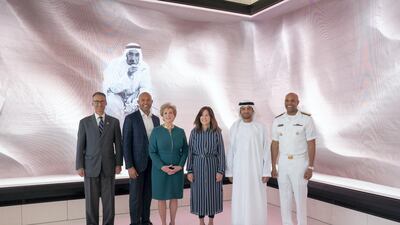 Linda McMahon, fourth right, administrator of the small business administration. Mohammed Al Hammadi / Ministry of Presidential Affairs