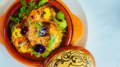 Emirati-spiced Gulf shrimp at Punjab Grill, one of the restaurants participating in Abu Dhabi's Emirati Cuisine Programme. Photo: Punjab Grill