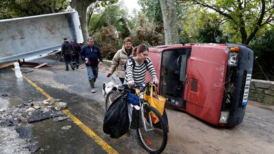 The storm dumped an equivalent of three months of rain in the matter of hours
