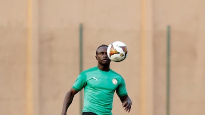 Senegal's Sadio Mane controls the ball.