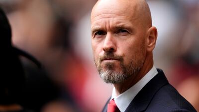 Manchester United manager Erik ten Hag during the Community Shield match at Wembley. PA