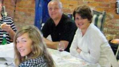 An undated photo released by police of Christopher Foster, his wife Jill and their 15-year-old daughter Kirstie. Police continue to investigate what happened at the family home where the three died.