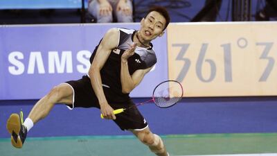 Malaysia's Lee Chong Wei returns a shot by China's Chen Long during their men's singles semi-final match at the Gyeyang Gymnasium during the Asian Games in Incheon, South Korea, on September 22, 2014. Olivia Harris / Reuters