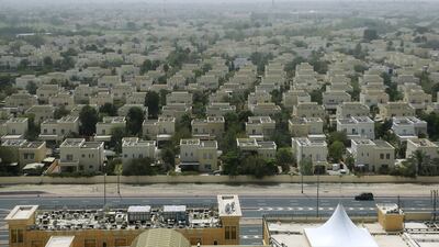 The Colliers study also found that buyers and renters of properties were willing to pay a premium for branded communities built by certain developers. Above, villas at Emirates Hills in Dubai. Sarah Dea / The National