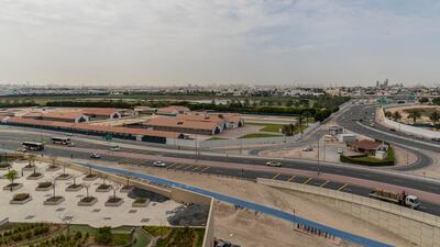 The view from the apartment's balcony