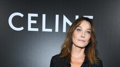 Carla Bruni attends the Celine show as part of Paris Fashion Week on September 27, 2019. Getty Images