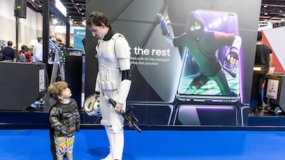 A storm trooper and a mini Batman. Antonie Robertson / The National