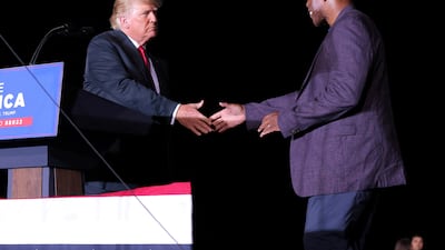 Donald Trump gave Herschel Walker his backing in the Georgia Senate race. Reuters