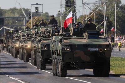 Poland is on a major military recruitment drive and has more than 170,000 active personnel. AFP