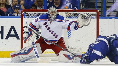 New York Rangers can thank goalie Henrik Lundqvist of Sweden for their successes thus far in the season. Mike Carlson / AP Photo