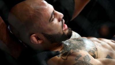 Miles Johns after a technical knockout by Mario Bautista. AFP