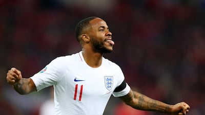 Raheem Sterling became the first England winger to score a hat-trick in more than a decade. Clive Rose / Getty Images