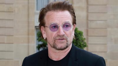 Irish U2 musician and philanthropist Bono, is the cofounder of the Rise Fund, a venture capital firm. Jacques Demarthon / AFP
