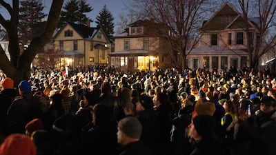 A memorial for the victim, named as Renee Good, in Minneapolis. AFP