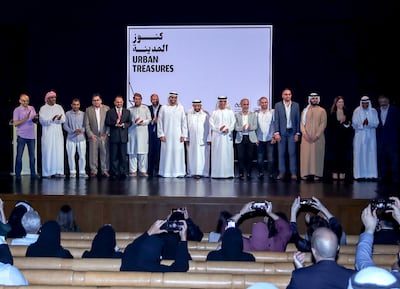 Urban Treasures Awards Ceremony at the Cultural Foundation Theatre, Abu Dhabi. Victor Besa / The National