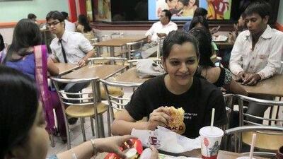 McDonald's has invested 3 billion rupees (Dh240 million) in India this year to add 50 outlets to the 200 operating.Pankaj Nangia / Bloomberg News