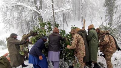 Civilians joined the rescue effort. EPA