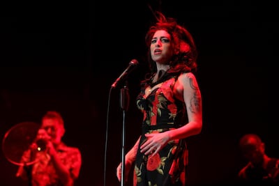 Five months before she died, Amy Winehouse performed in Dubai at Gulf Bike Week in February 2011. Amy Leang / The National