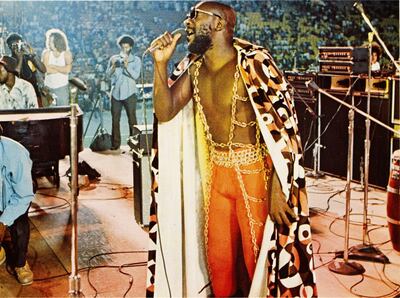 Isaac Hayes in 'Wattstax'. Getty Images