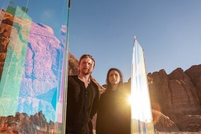 British artists Claudia Moseley and Edward Shuster have brought their antiprisms to the UAE as part of Dubai Design Week. Photo: Shuster + Moseley