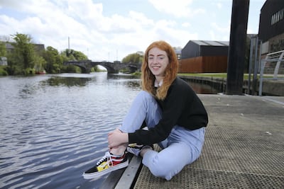 Looking away: Young Unionist Alana Cahoon from Portadown, County Armagh, is leaving Northern Ireland in September. Paul McErlane