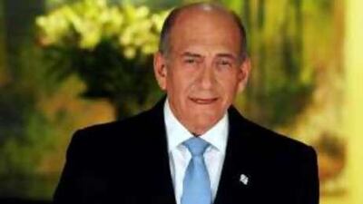 The Israeli prime minister Ehud Olmert made the surprise announcement from his office in Jerusalem.