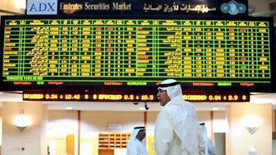 The ADX General Index gained 0.2 per cent. Ben Job / Reuters